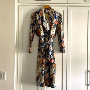 Floral Trench Coat NWT